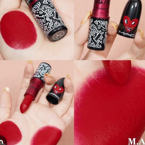 MAC Cosmetics Keith Haring x Viva Glam RED HARING Lipstick NIB - Picture 5 of 6
